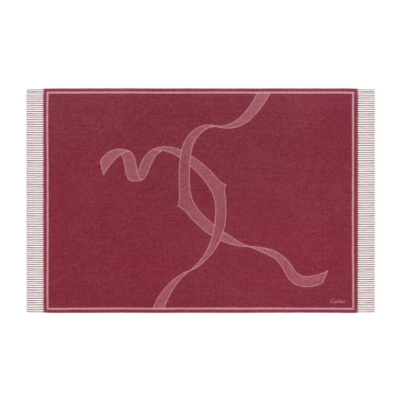 CARTIER Cashmere Shawls Women's Red-0