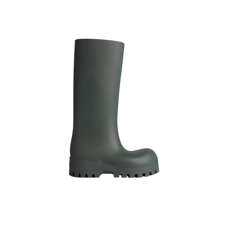 Balenciaga Bulldozer Rain Boots Women's Dark Green-1