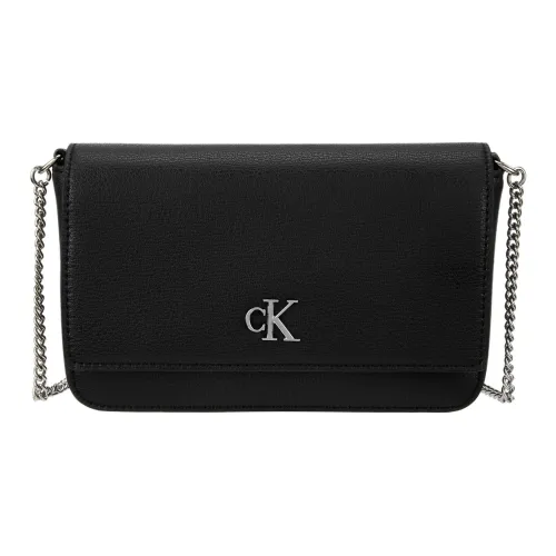 CALVIN KLEIN Minimal Collection Polyester With Polyurethane Shoulder Bag, Crossbody Bag Women's Black