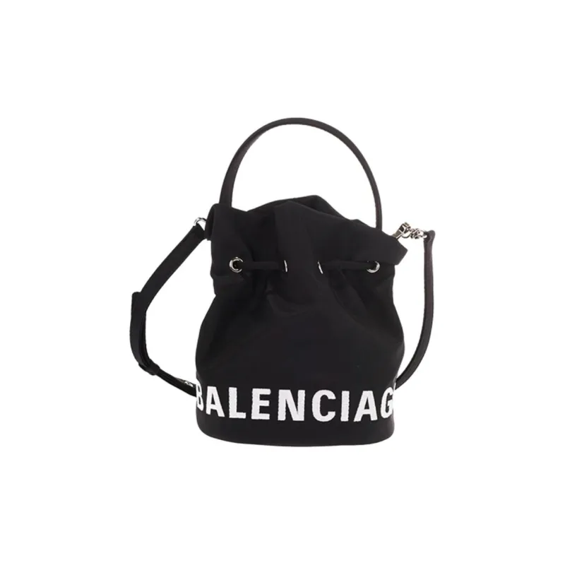 Balenciaga Canvas Bucket Bags Shoulder Bags Women's Black-2