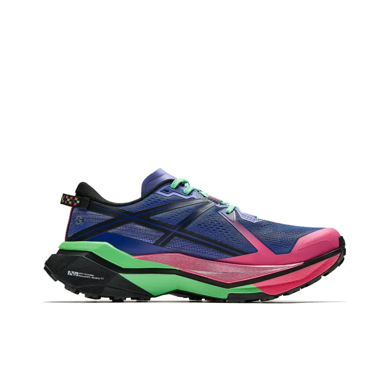 Anta Anti-Slip And Wear-Resistant Breathable Low-Top Casual Running Shoes Women's Blue Pink Green-1