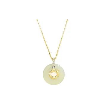 Royal Heaven's Choice Hetian Jade Pale Greenish White Jade Unisex