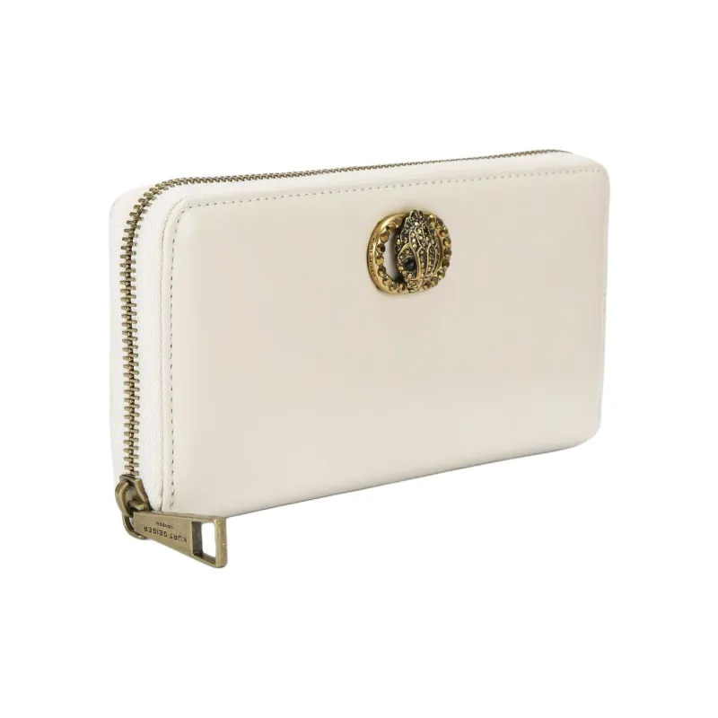 Kurt Geiger London Chelsea Leather Wallet Men's White-1
