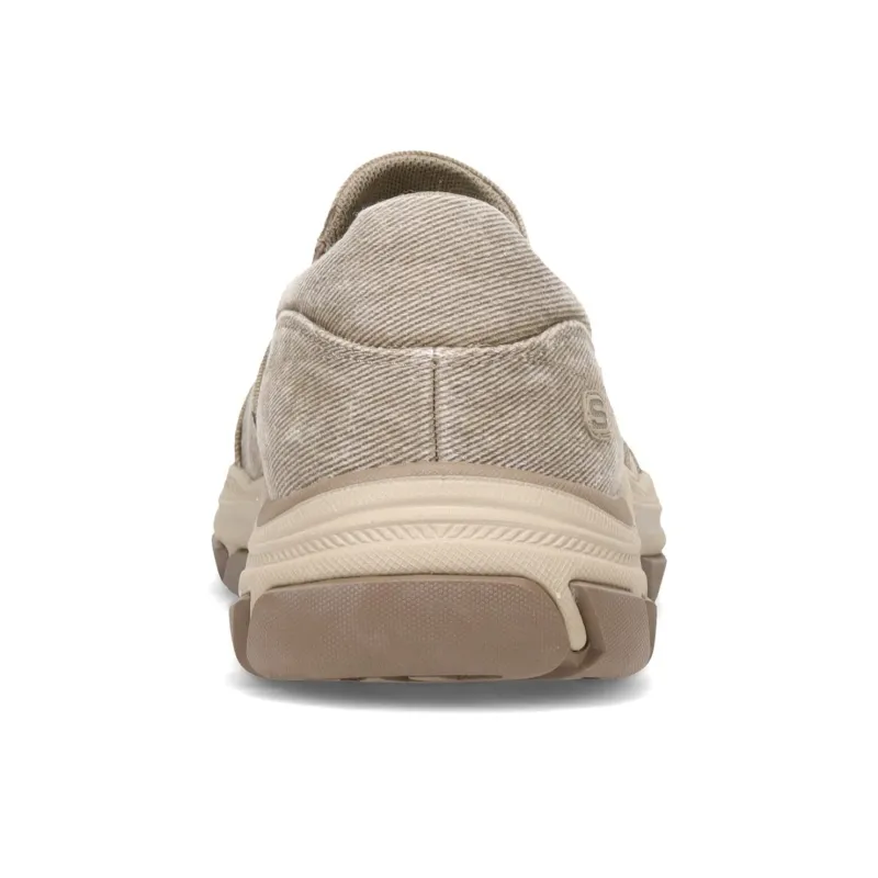 Skechers Respected Anti-Slip Wear-Resistant Low-Top Casual Shoes Men's Taupe-4