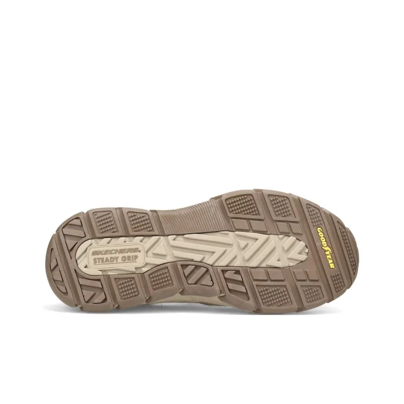Skechers Respected Anti-Slip Wear-Resistant Low-Top Casual Shoes Men's Taupe-5