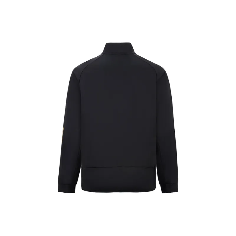 Mizuno Sweatshirt Unisex Black Gold-1