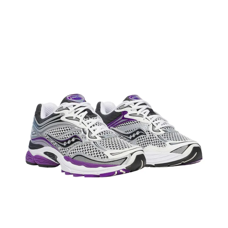Saucony ProGrid Omni 9 White Black Silver Purple-2