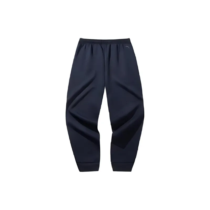 Anta Basketball Collection Knitted Sports Pants Unisex Basic Black-1