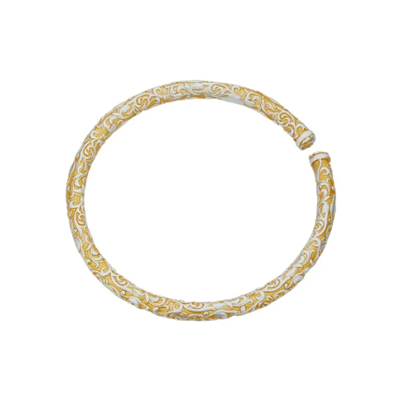 Shunqin Silver Building Sterling Silver S999 Bangles Women's-0