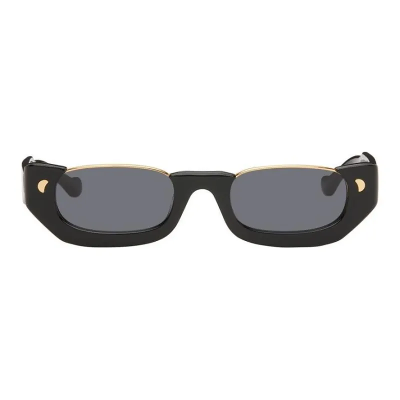 NANUSHKA Acetate Rectangular Sunglasses Men's Black-1