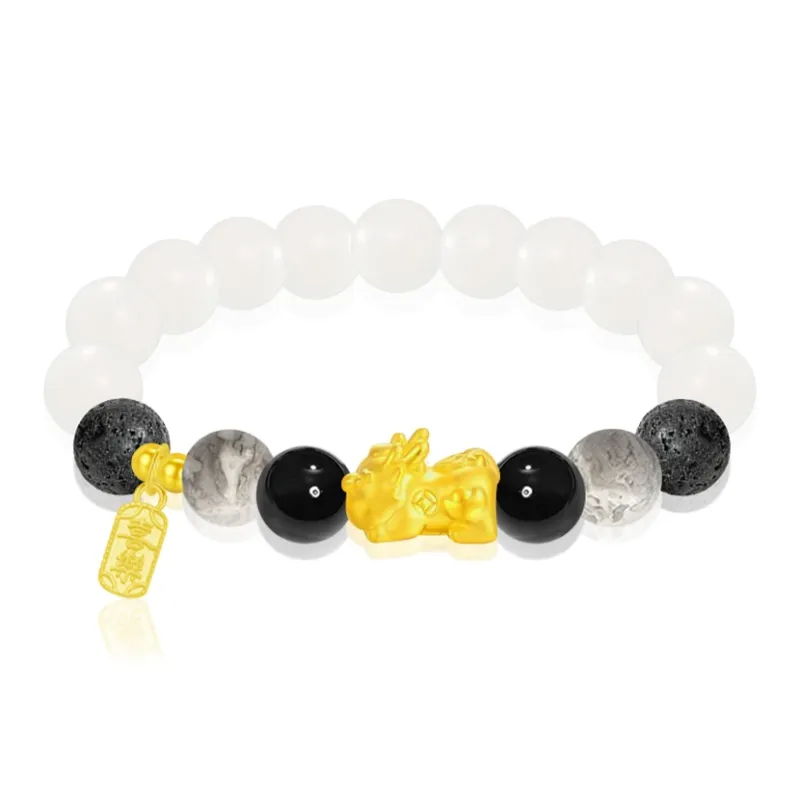 Cuz Strange Intention White Jade Bodhi Bracelets Unisex-2