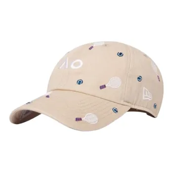 New Era Cotton Baseball Caps Unisex Light Beige