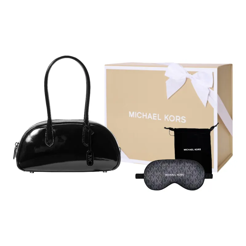 MICHAEL KORS Leather One Shoulder Handbags Small Size Women's Black-3