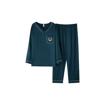 Maultiay Pajama Set Men's Peacock Green