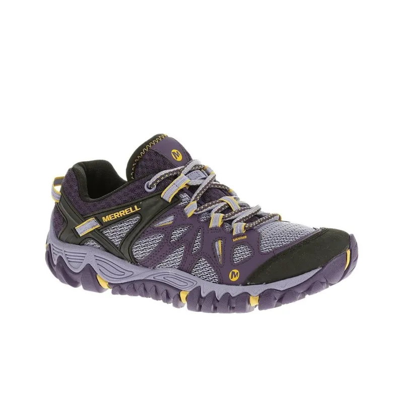 MERRELL All Out Blaze Slip Resistant, Abrasion Resistant, Waterproof Low Top Outdoor Shoes Women's Purple-1