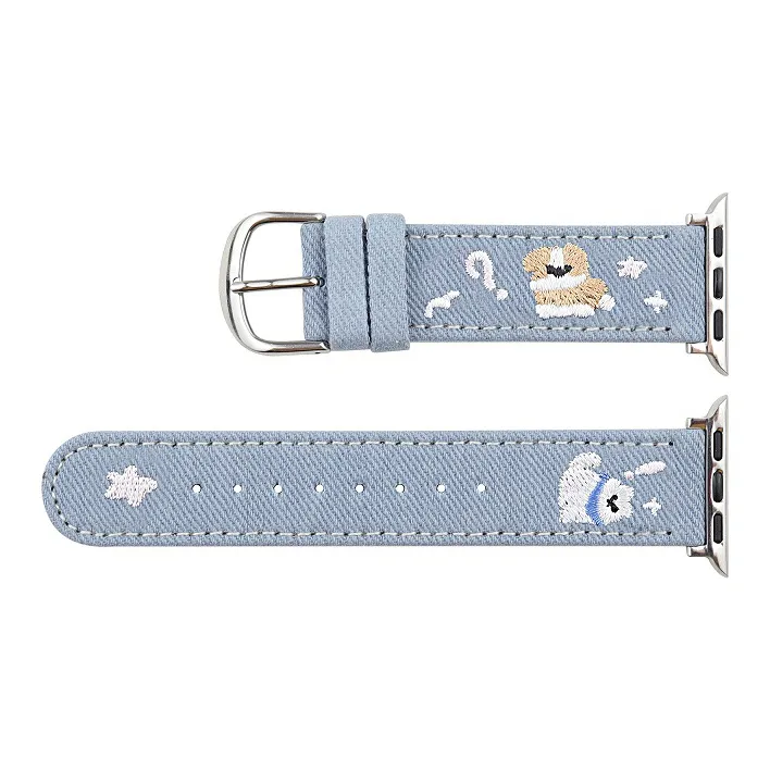 Warbler Dew Watch Band Apple Compatibility Denim Material-1