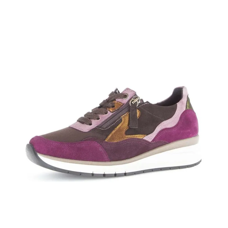 Gabor Comfort Low-Top Casual Shoes Women's Purple Umber-2