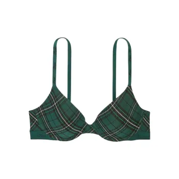 Victoria's Secret PINK WEAR EVERYWHERE Bra Women's Green Plaid