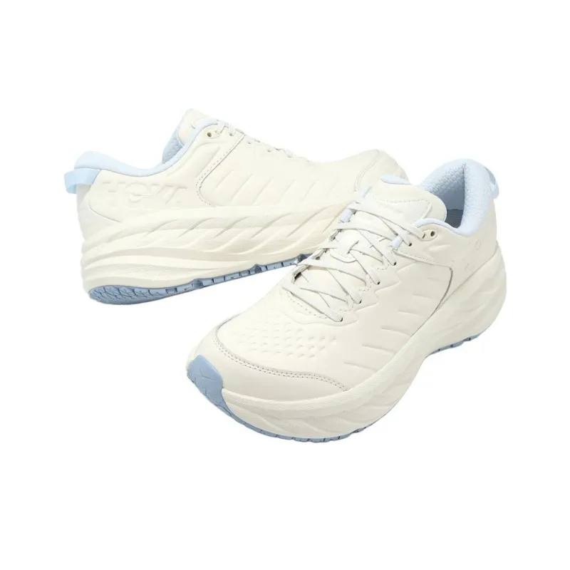HOKA ONE ONE Bondi SR Anti Slip Wear Resistant Low Top Casual Shoes Men's Ecru-4