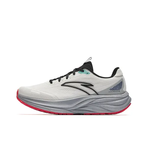 Anta Cushioned Height Increase Wear Resistant Breathable Low Top Casual Running Shoes Men's White Black Gray