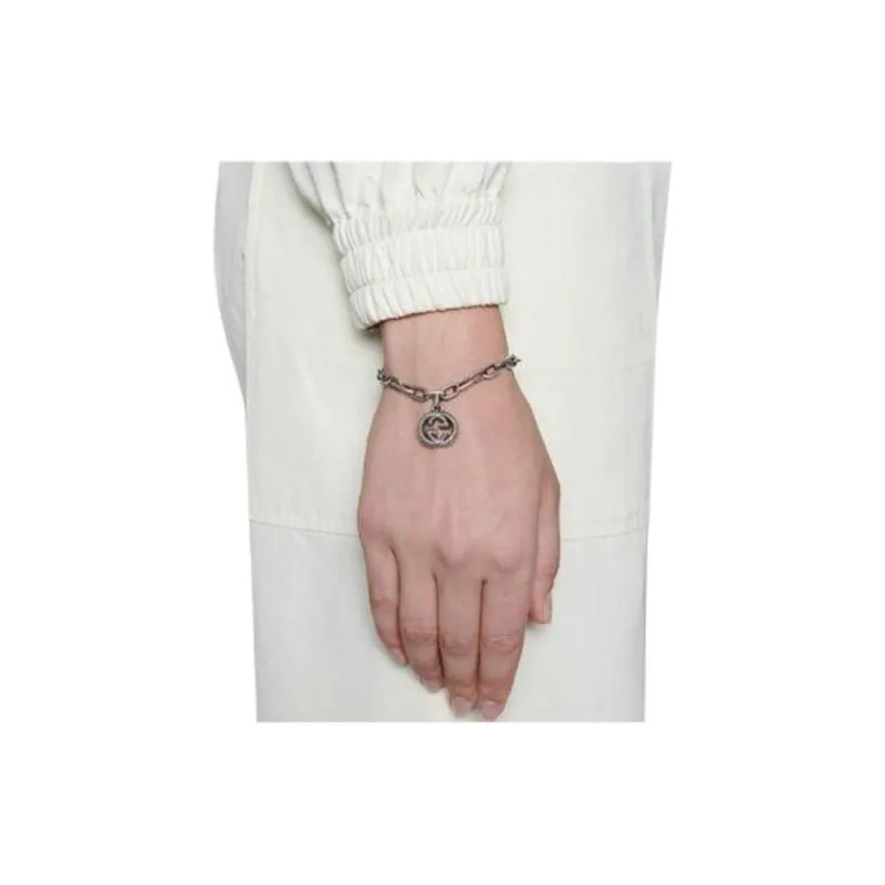 GUCCI Silver Bracelet With Interlocking G-5