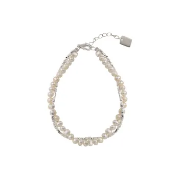 NATURALLYJOJO Freshwater Pearl Bracelets Women's White