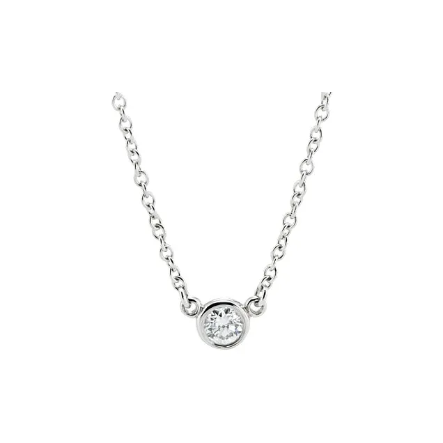 TIFFANY & CO. Diamond Necklaces Unisex Silver-0
