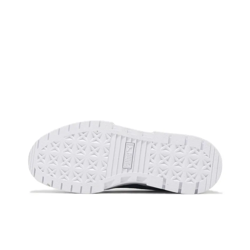 PUMA Mayze Wear resistant And Lightweight Low Top Skateboard Shoes Women's White-3