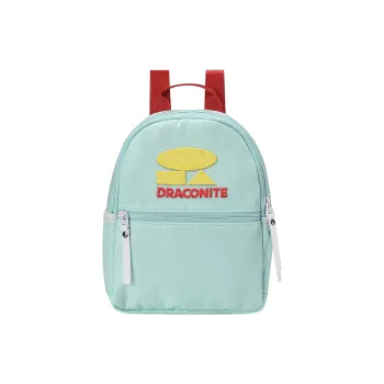 DRACONITE Polyester Backpack Students Backpack Backpack Regular Unisex White/Mint Green