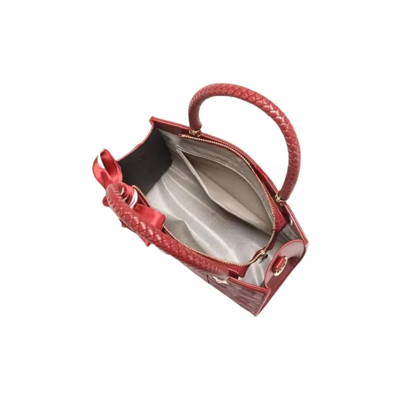 PAYOT Microfiber Synthetic Leather Wedding Bag, One Shoulder Handbag Regular Women's Red/Khaki/Black-4