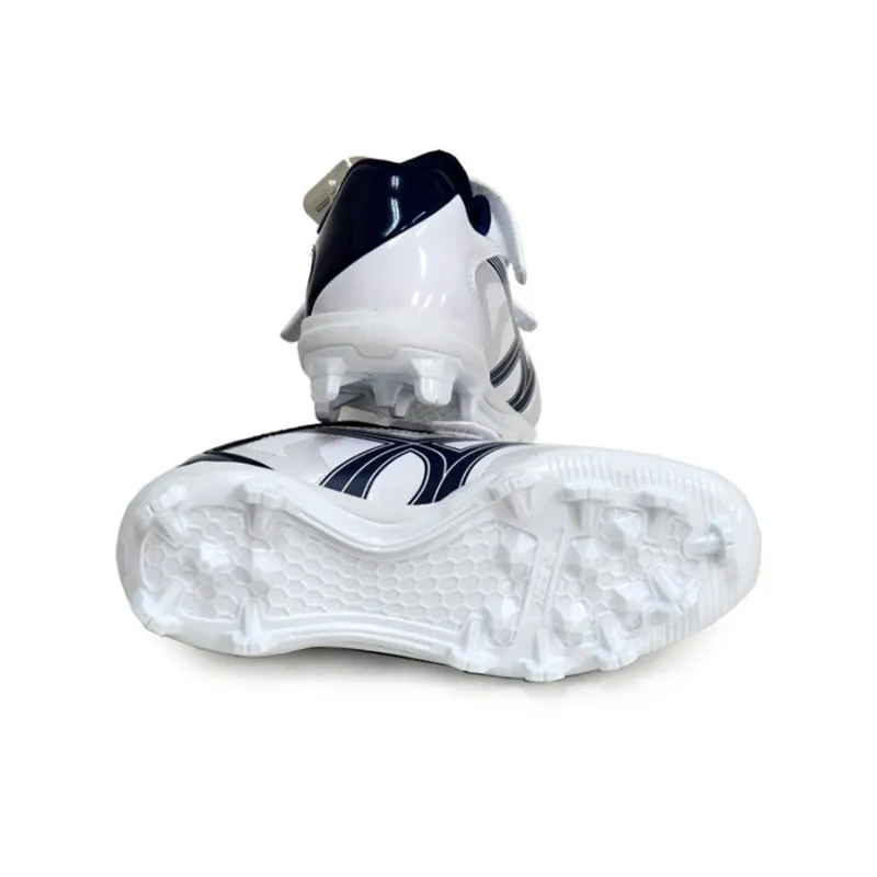 SSK Anti Slip And Wear Resistant Support Low Top Training Shoes Unisex White Navy Blue-6