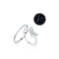 Mobius Butterfly Love Glow in The Dark Couple Rings (1 Pair)