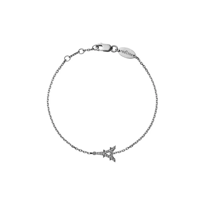 Redline Black Gold Diamond 18K Gold Bracelets Women's Silver-0