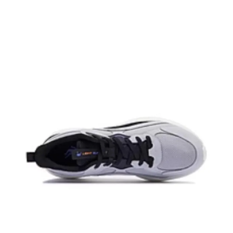 QIAODAN Cushioning Low Top Running Shoes Men's Misty Gray Black-3