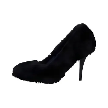 Stella McCartney Ryder Round Toe Shaggy Pumps