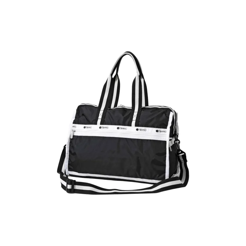 LeSportsac Nylon Boston Bag Portable Crossbody Bag Shoulder Bag Medium Size Women's Black-2