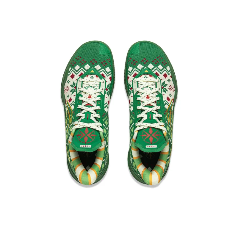 LiNing Knife 5 Slip Resistant Coverage Lightweight Rebound Low Top Performance Basketball Shoes Men's Green-3