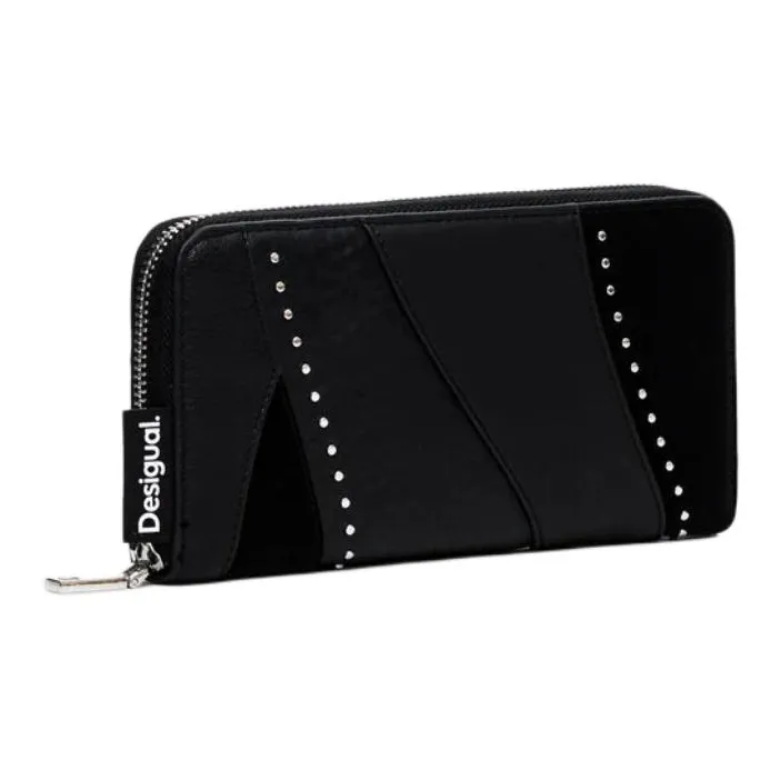 Desigual Polyurethane Wallet Small Size Women's Black-1