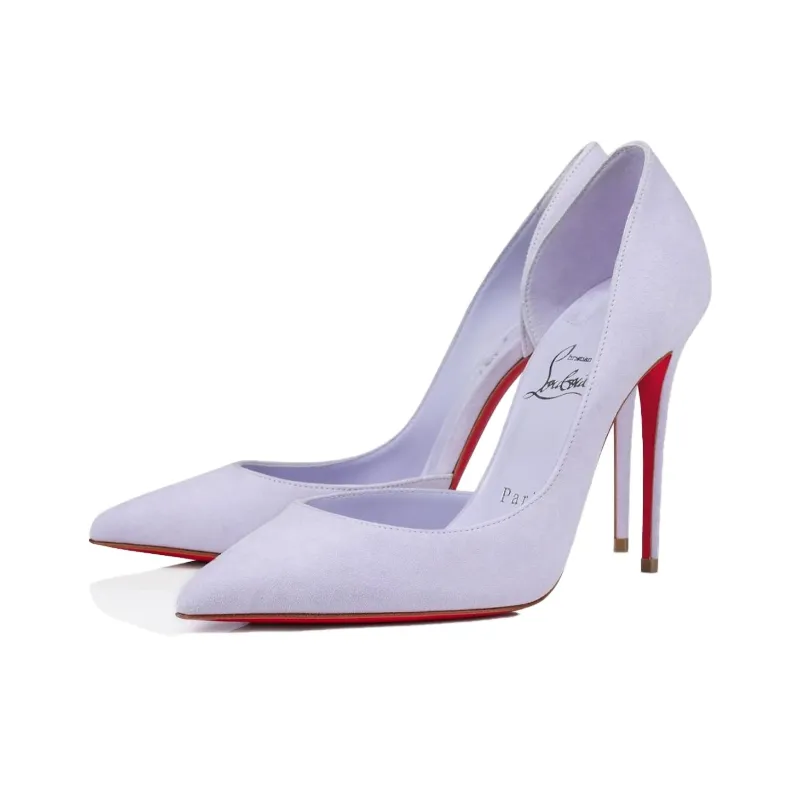 CL Iriza Slim Heel High Heels 10cm Women's Purple-3