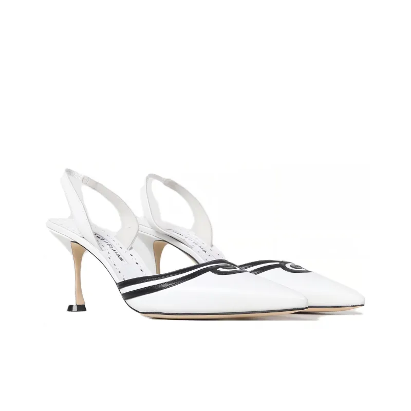 MANOLO BLAHNIK Chongasli High Heels Women's White-2