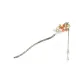 White Orange Peach Blossom Tassel Step-Rock Hairpin