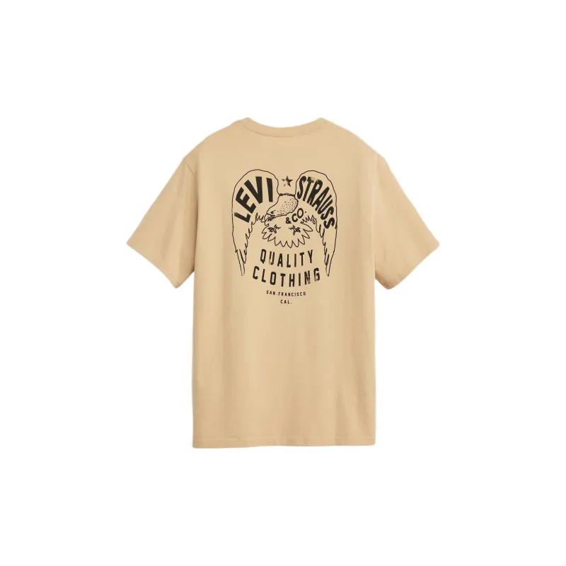 Levis T Shirts Men Brown-1