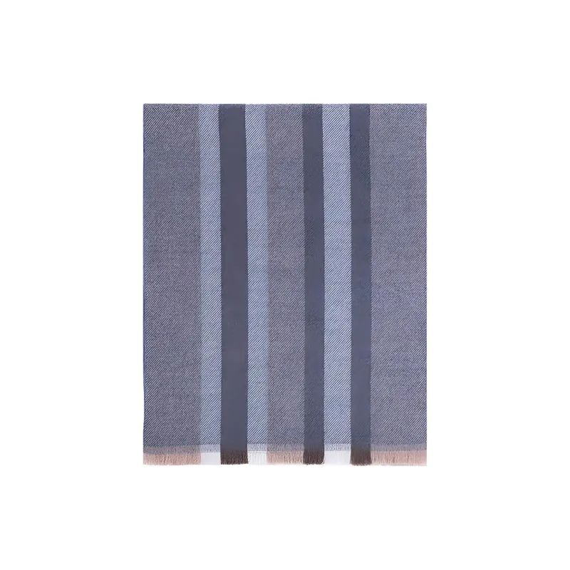GUCCI Knit Scarves Men's Blue Gray-2