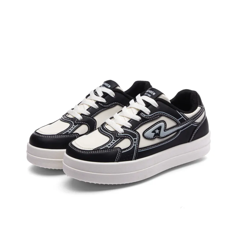 RENBEN Anti-Slip Wear-Resistant Low-Top Skateboard Shoes Women's-1