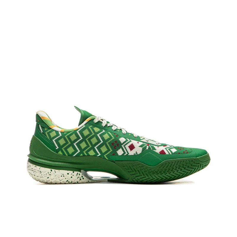 LiNing Knife 5 Slip Resistant Coverage Lightweight Rebound Low Top Performance Basketball Shoes Men's Green-1