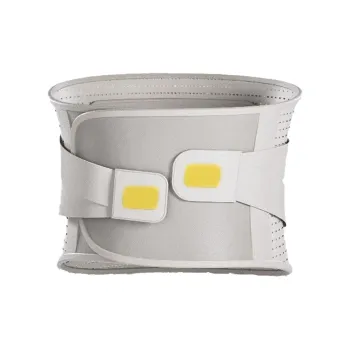 Hongdong Back Support Braces Fitness Training Protective Light Gray Unisex