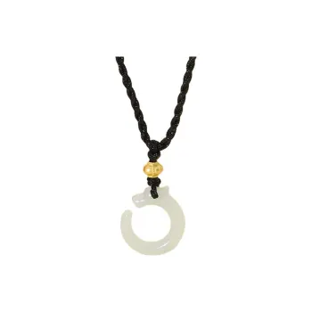 Royal Heaven's Choice Hetian Jade Necklaces Pale Greenish White Jade Unisex