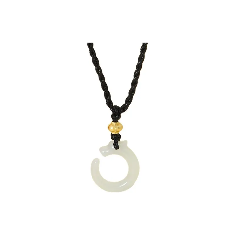 Royal Heaven's Choice Hetian Jade Necklaces Pale Greenish White Jade Unisex-0