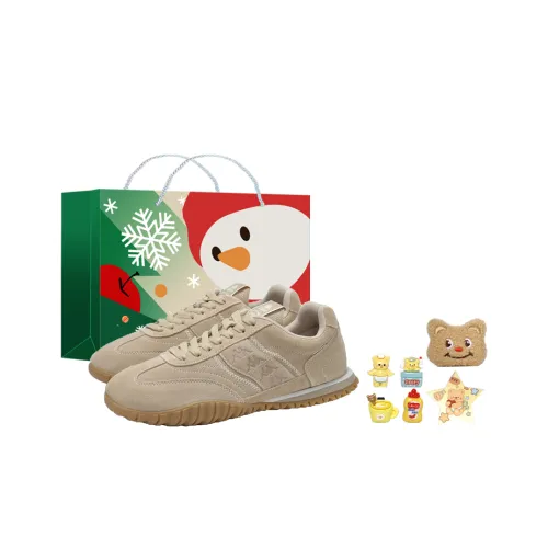 Kappa Anti Slip Wear Resistant Low Top Casual Running Shoes Unisex Brown