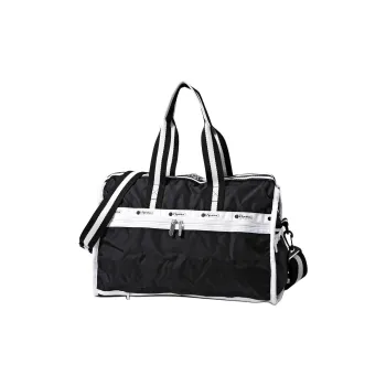LeSportsac Nylon Boston Bag Portable Crossbody Bag Shoulder Bag Medium Size Women's Black